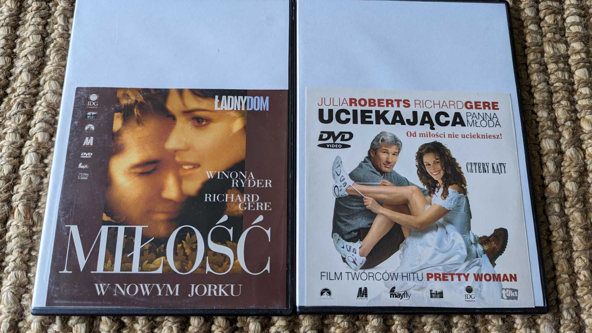 Filmy DVD: Miłość w Nowym Jorku, Uciekająca panna młoda, z R. Gere