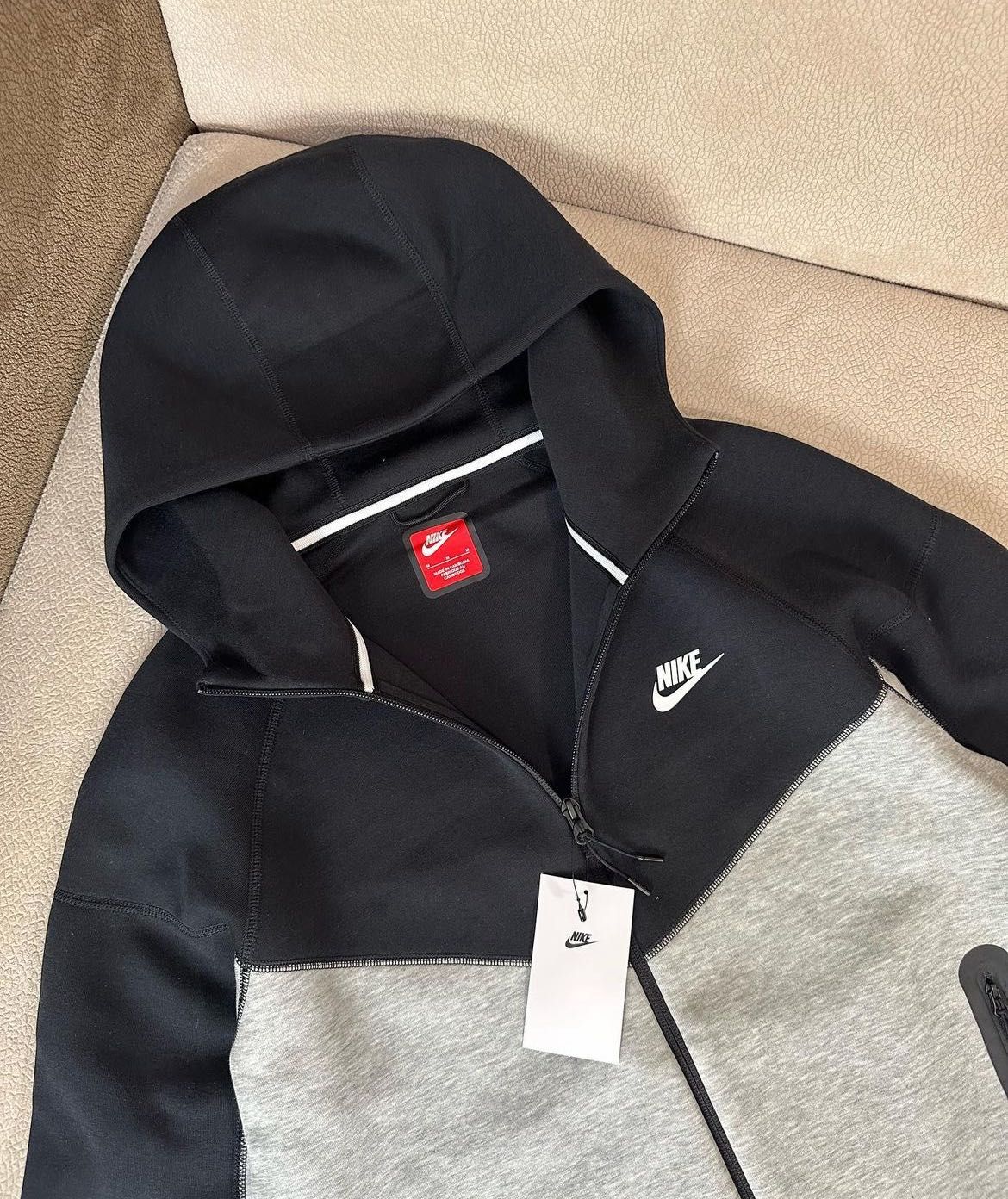 Зип худи Nike Tech Fleece | Оригинальная кофта Найк теч Флис мужская