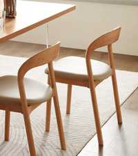 Krzesło drewniane dębowe, jesionowe, tapicerowane, nowoczesne