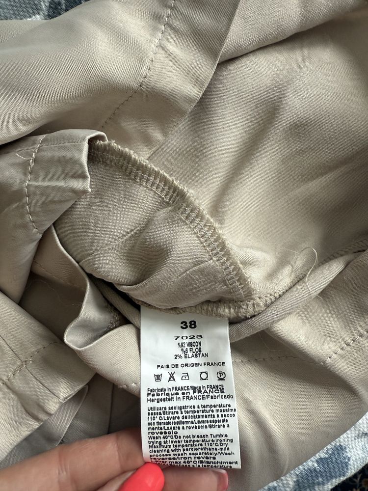 Krotki satynowy komplet Balmain