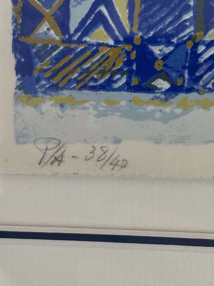 Manuel Cargaleiro - Serigrafia A/P  - Novo Preço