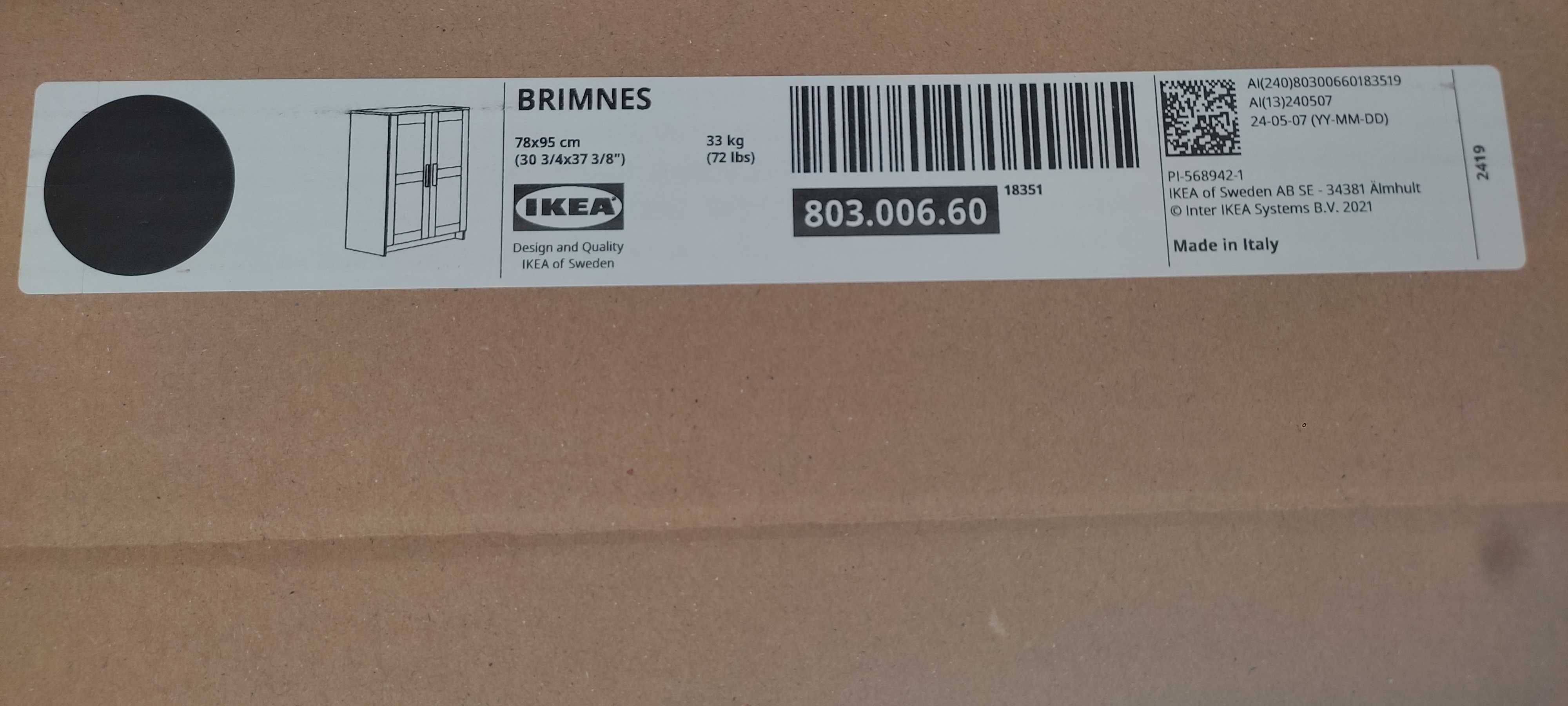 Aparador IKEA Brimnes na caixa original