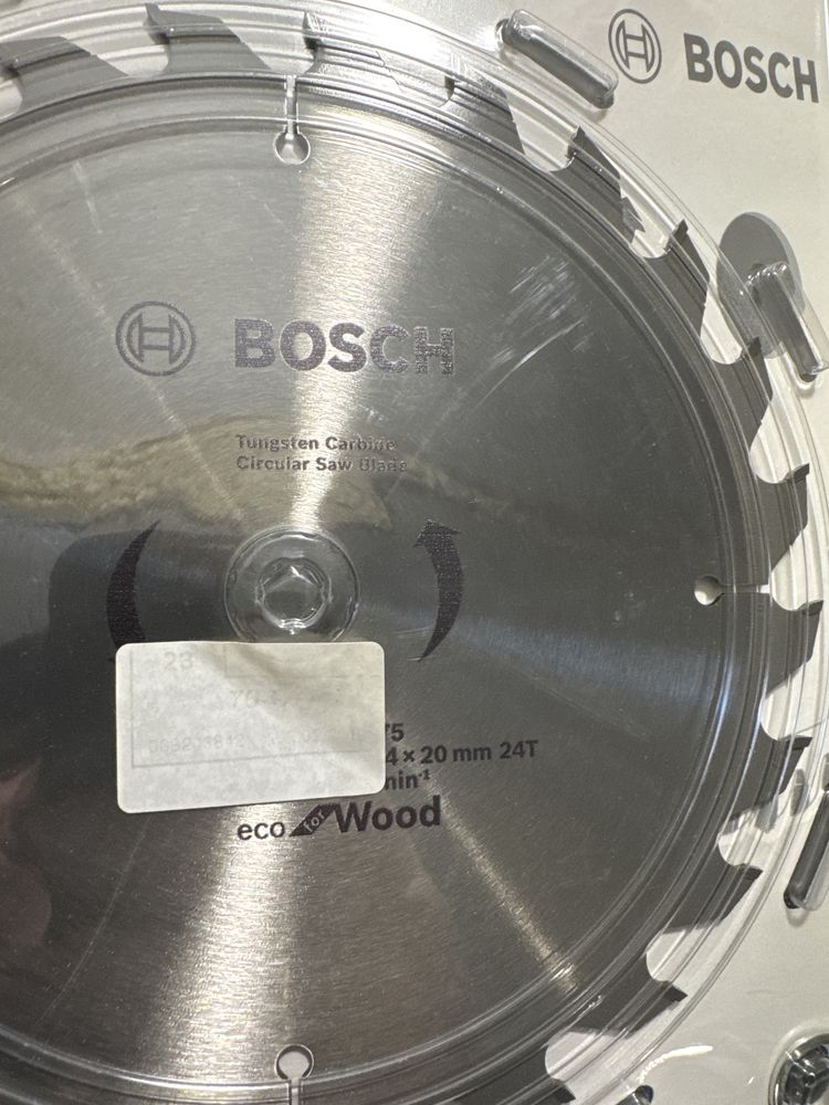Пильный диск BOSCH по дереву 190x20/16x24z ECO for Wood (2608644375)