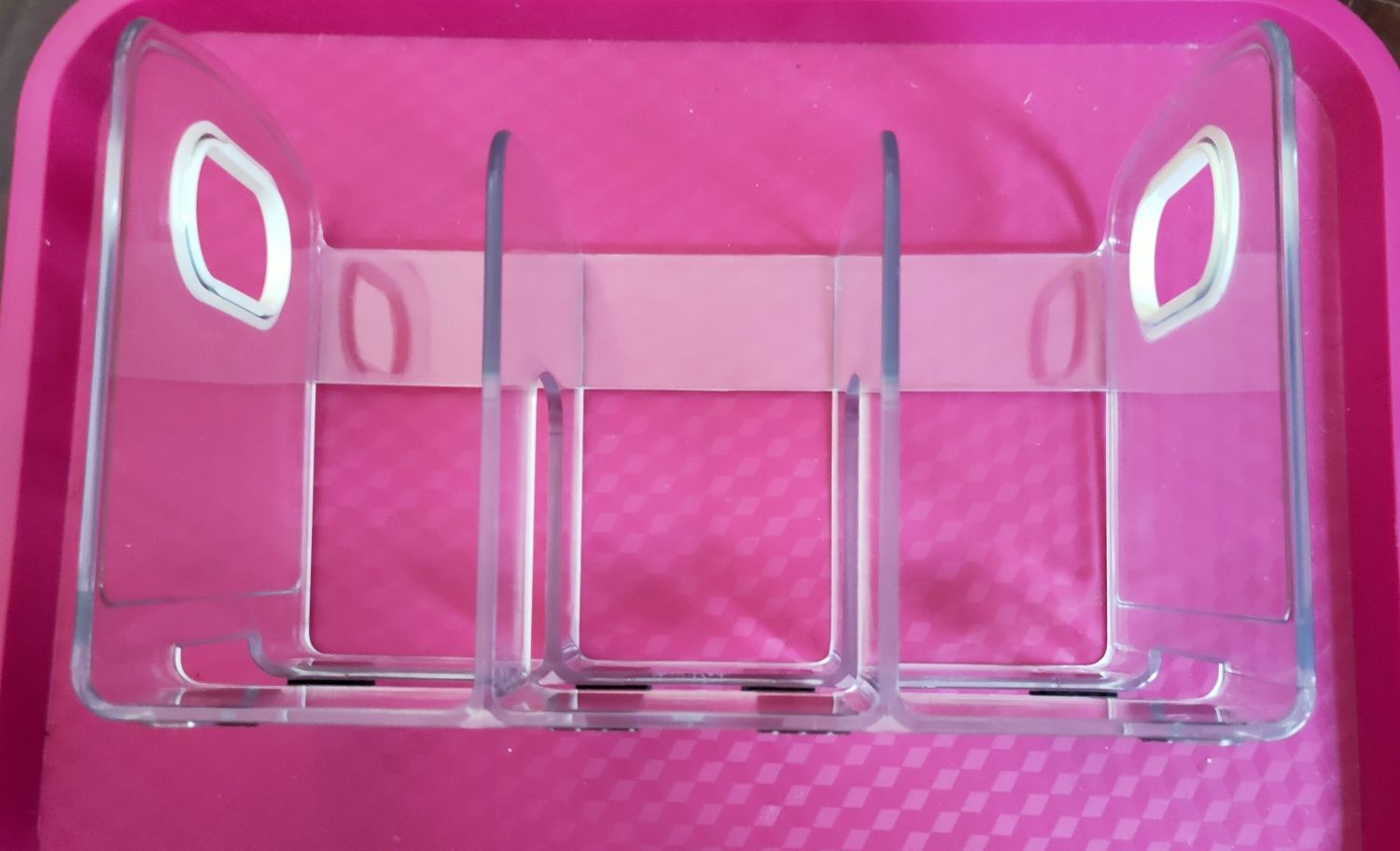 Suporte transparente para livros /dossiers para secretária