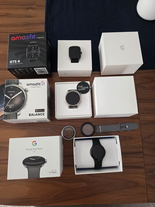 Google Pixel Watch 3 LTE 45mm, Watch LTE e Amazfit GTS 4. Troca/retoma
