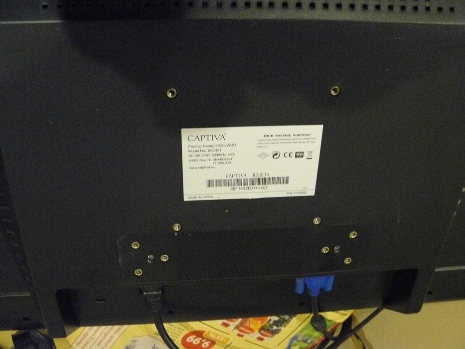 Monitor telewizor 22 cale Cap ti va z głośnikaMi