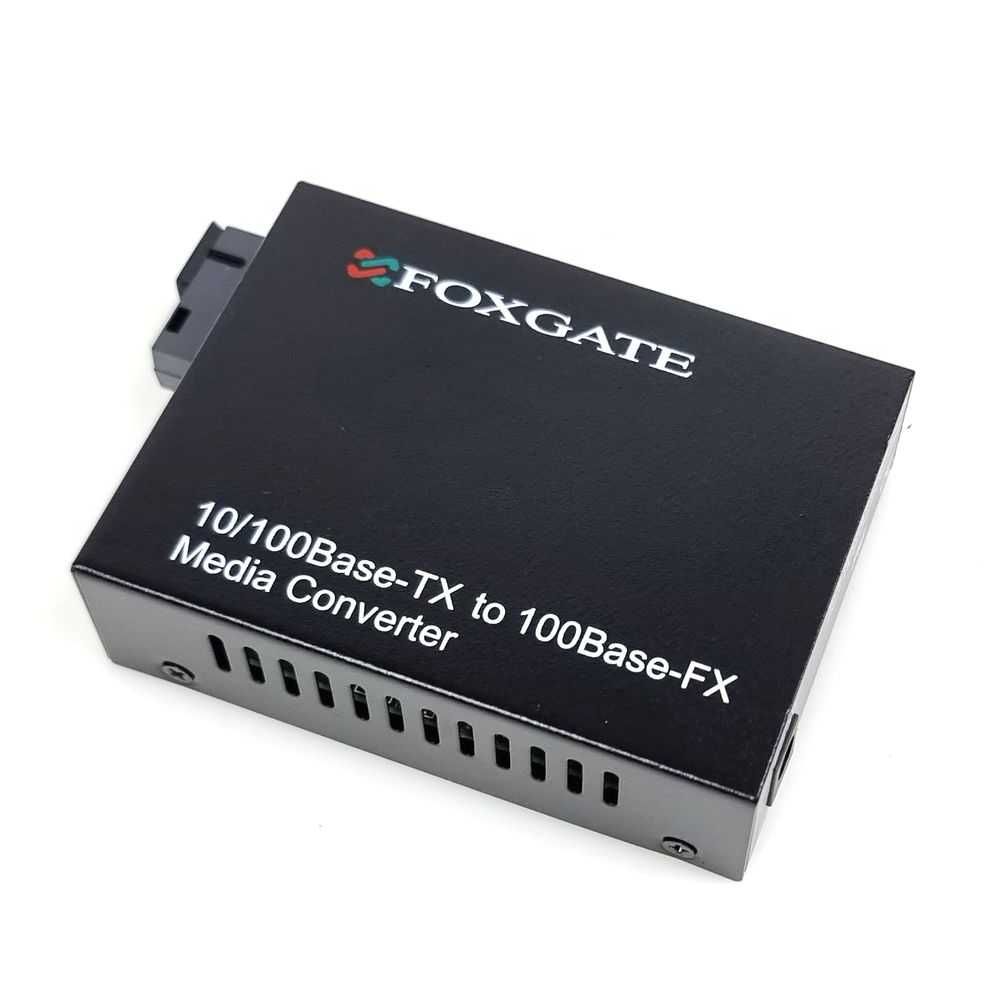 Медиаконвертер FoxGate EC-B-0,1-1SM-1310/1550nm-20-LFP 20км