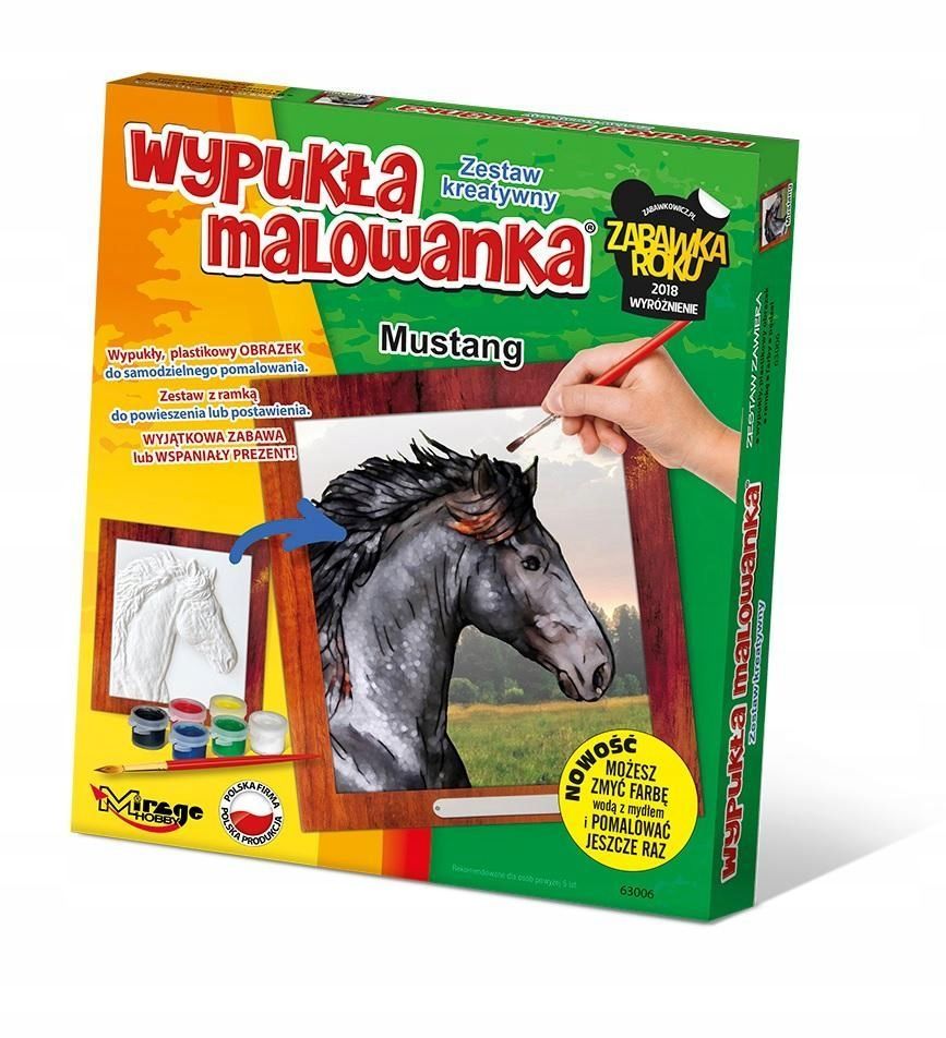 Wypukła Malowanka Konie - Mustang, Mirage Hobby