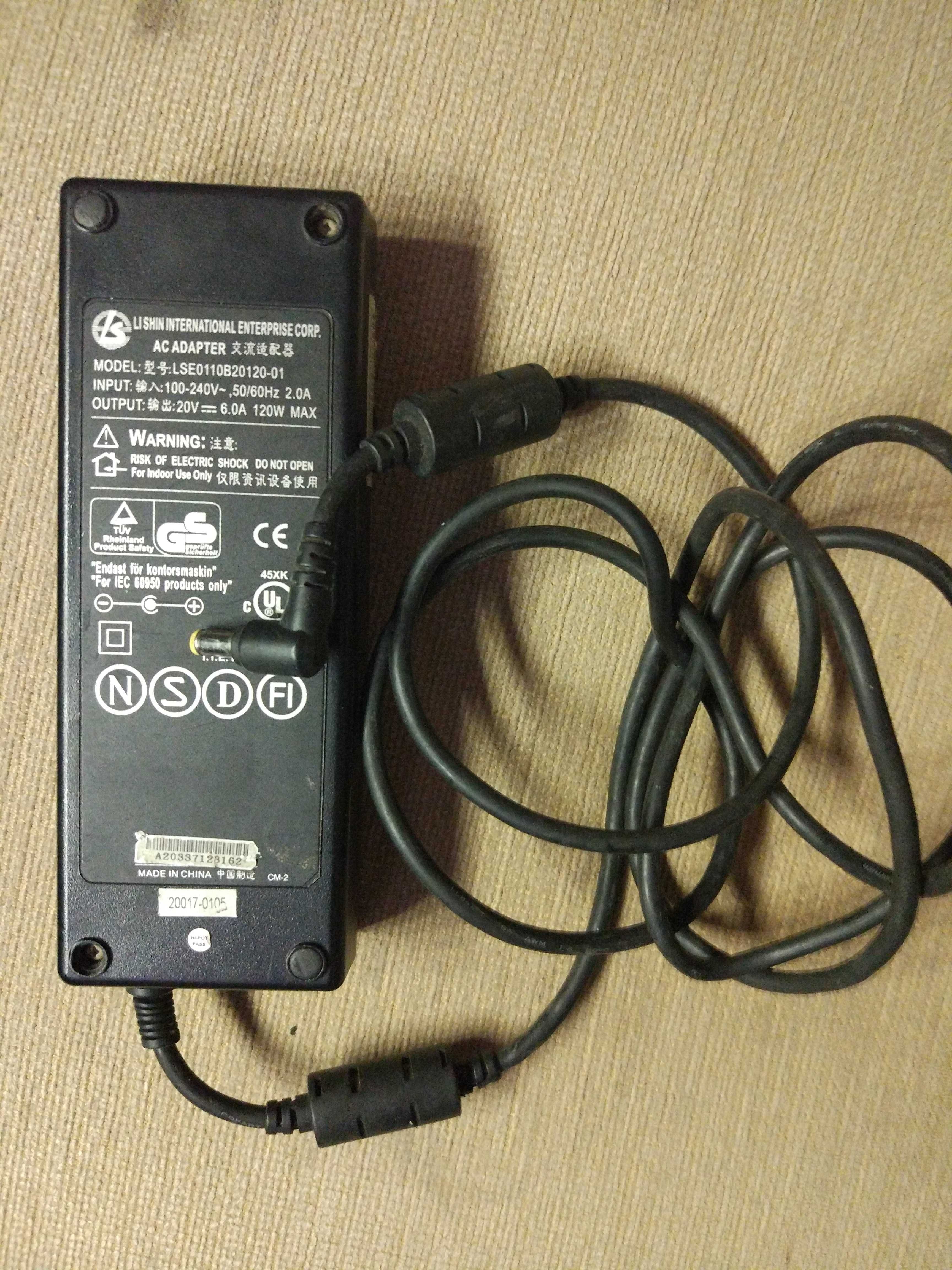 Блок питания 20V 6.0A LSE0110B20120-01