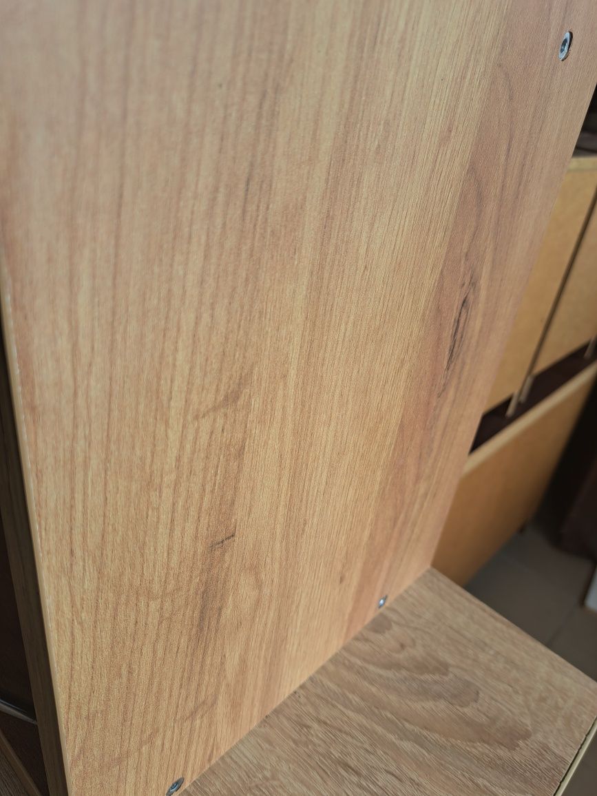 Nowa szafka wisząca dąb wotan fronty MDF popiel 120x85x25