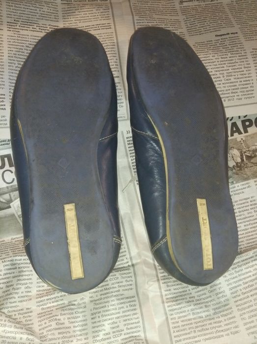 Туфли мокасины Tiger total sport 40 синие мужские кожа оригинал