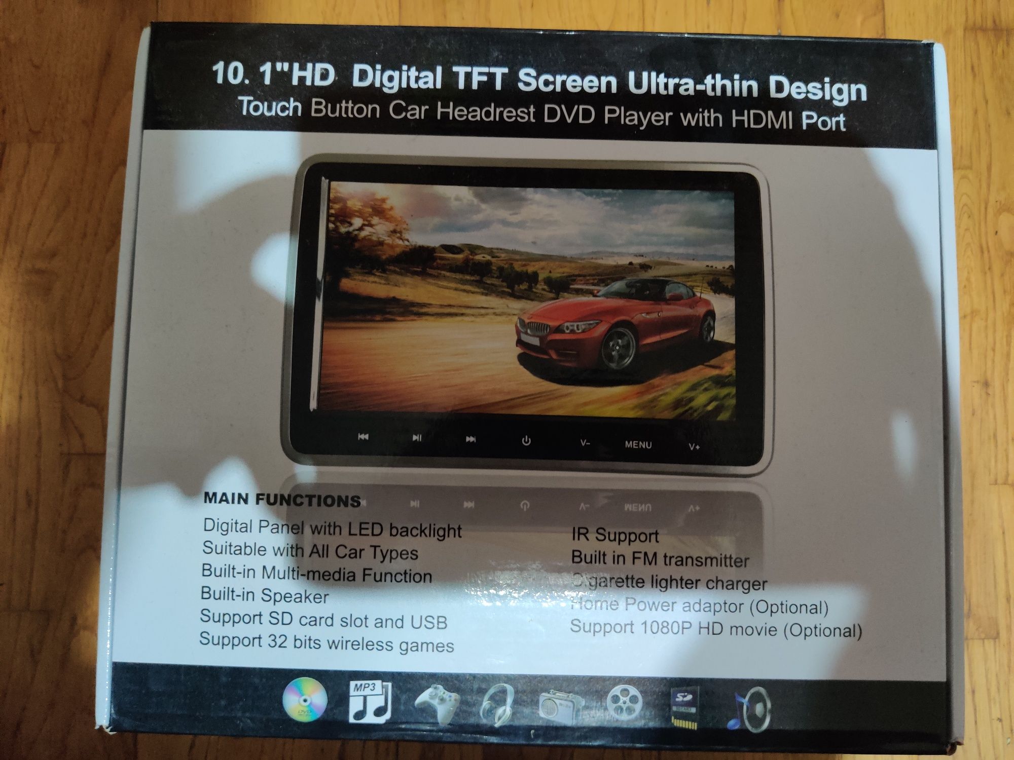 10. 1"HD Digital TFT Screen Ultra-thin Design