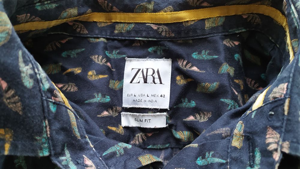 Koszula Zara, rozmiar L, slim fit.