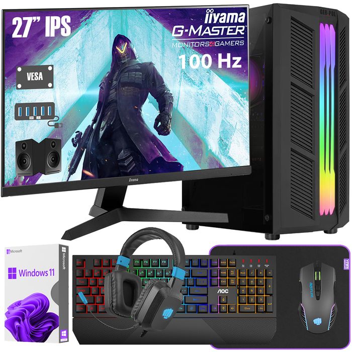 Komputer Pc Prime 5700X/3050/P32/M512 Windows 11 Pro