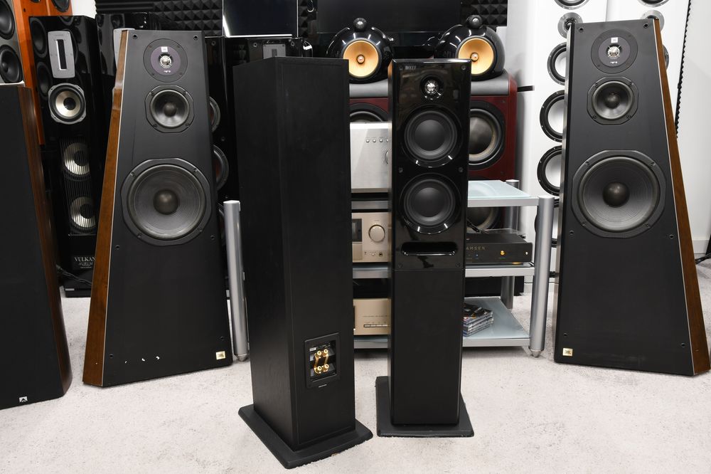 Kolumny podłogowe stereo KEF C7 Czarna para sprawna!