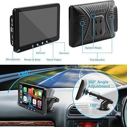 Radio 7" Carplay Android Auto Bt5.0 Do Auta Ciężarówki Kampera
