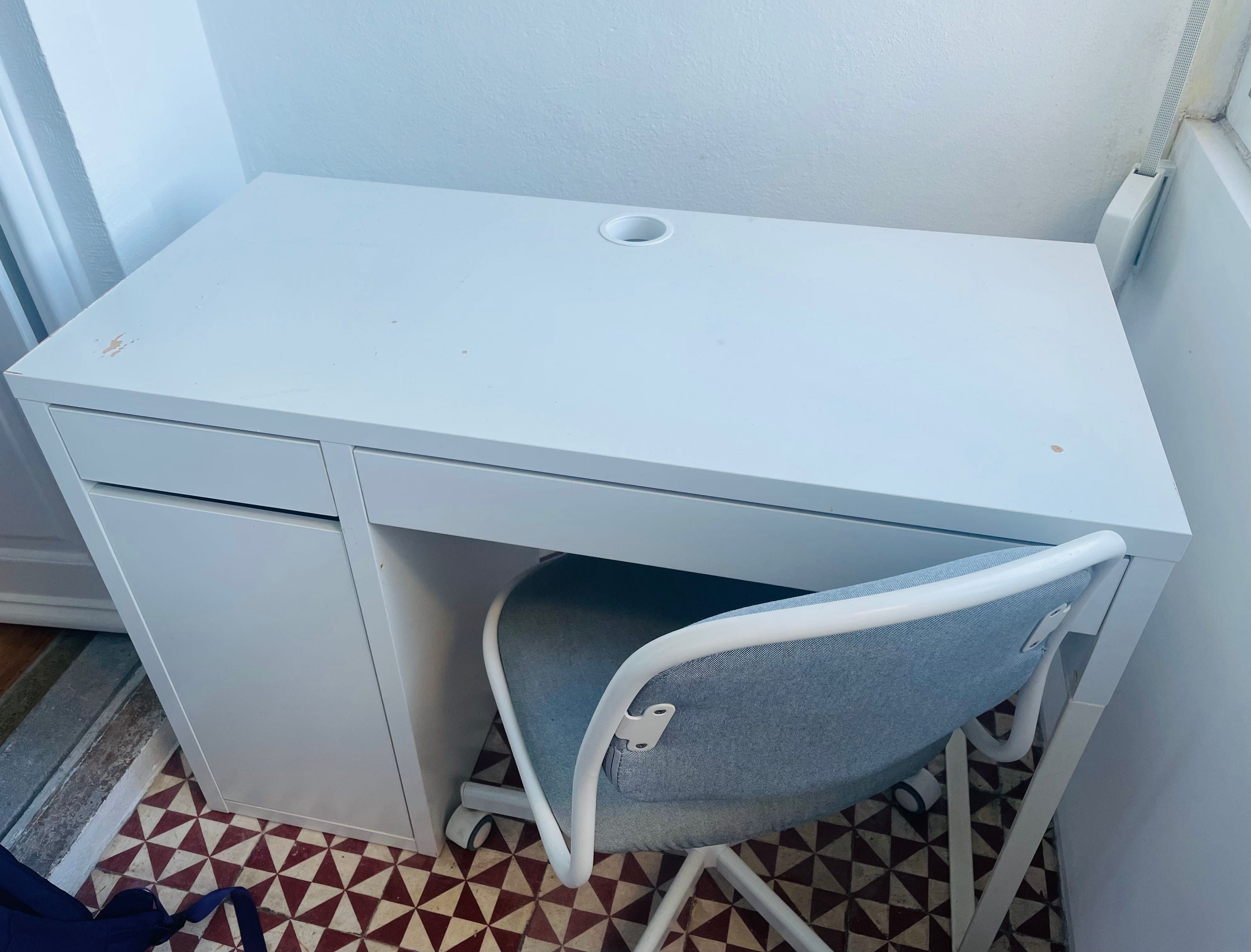 Ikea desk and chair