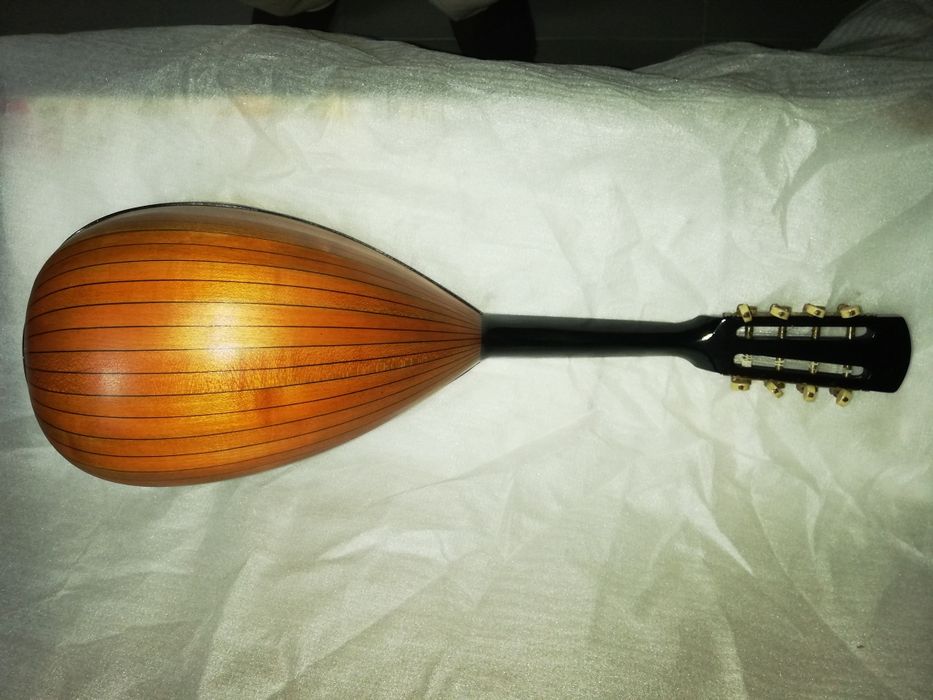 Bandolim napolitano elétrico restaurado e estojo