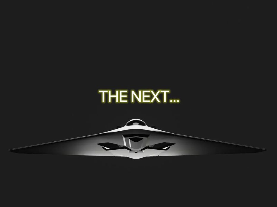 Maquete Avião H-20 Stealth Bomber