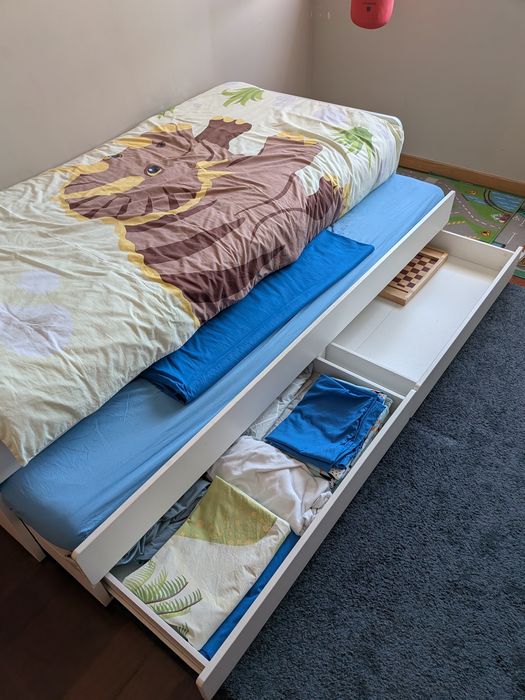 Cama criança dupla gavetão Slakt
