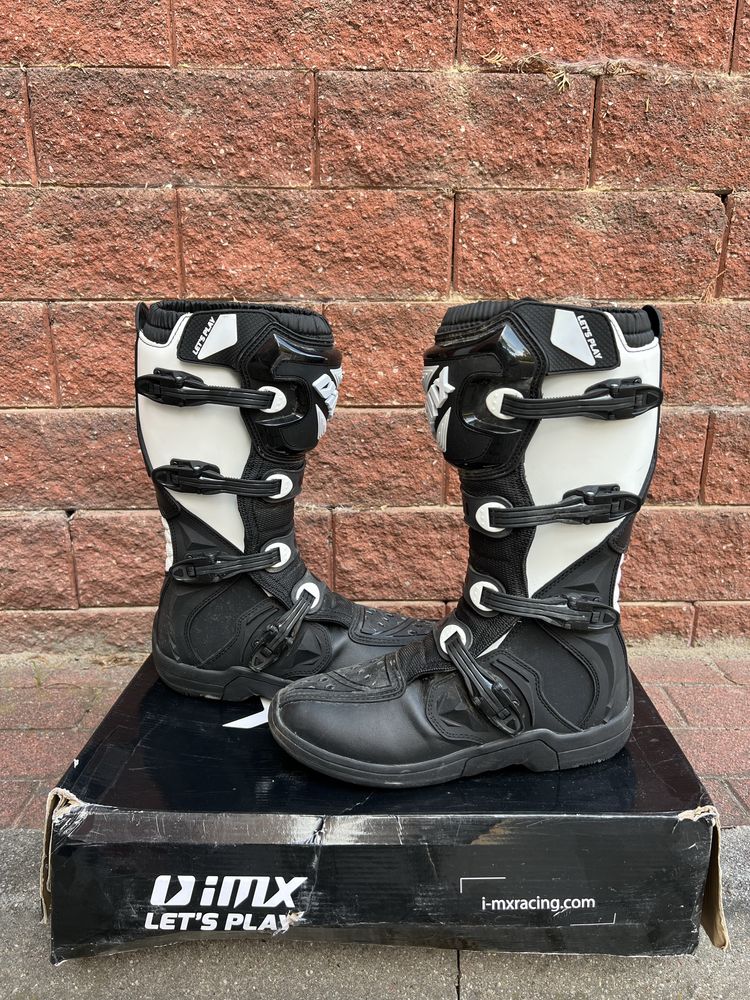 Buty Enduro Cross 47 IMX x-two białe