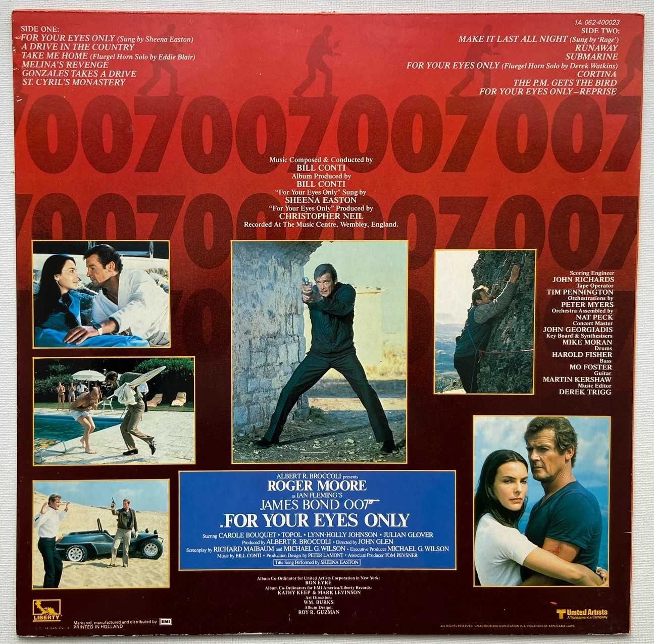 Bill Conti – For Your Eyes Only (Original Motion Picture Soundtrack)