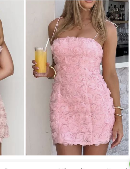 Стильна сукня з 3Д квітами