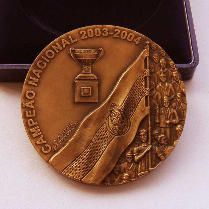 Medalha de Bronze Desporto Futebol FC Porto FCP 20º Título em Estojo