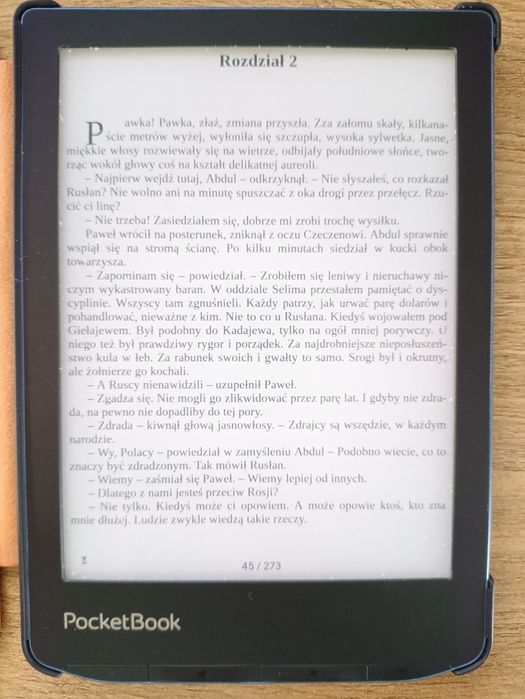 PocketBook Verse Pro 634 Niebieski + Etui Orange