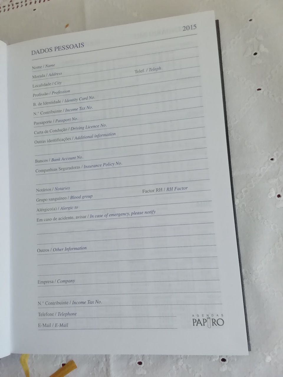 Agenda 2015, nova