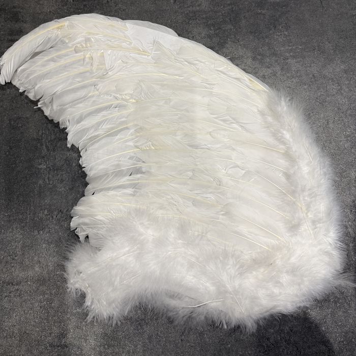 Duże skrzydła anioła z naturalnych piór - Jasełka