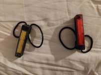 Zestaw lampek rowerowe do biegania na odzież wodoodporne ładowane USB