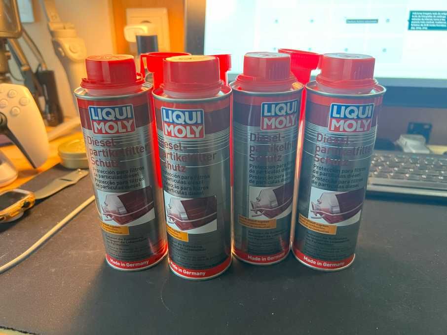 Liqui Moly  aditivo para filtro  (4 unidades a 7 euros cada uma)