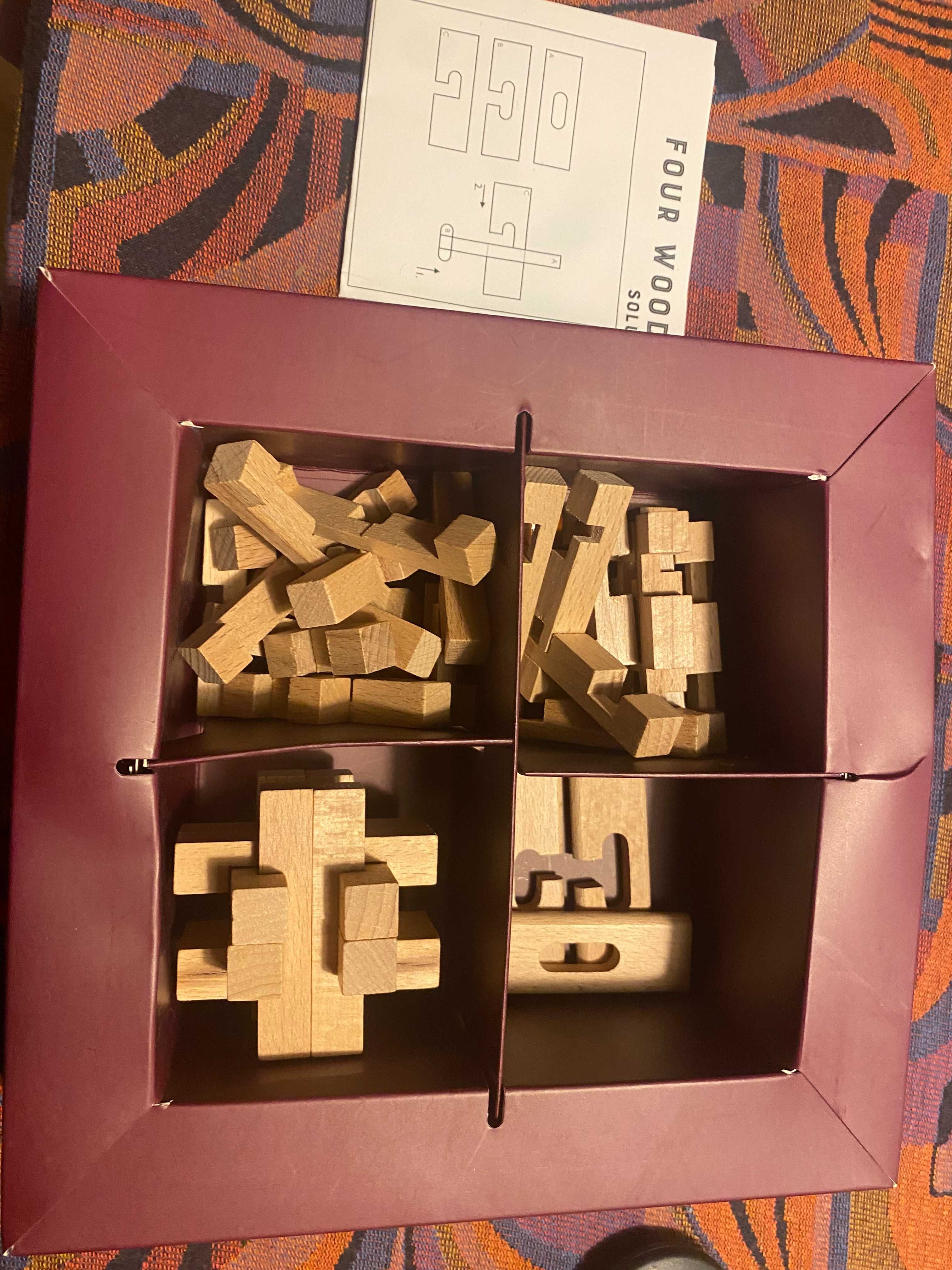 Gra, prezent drewniane puzzle układanka