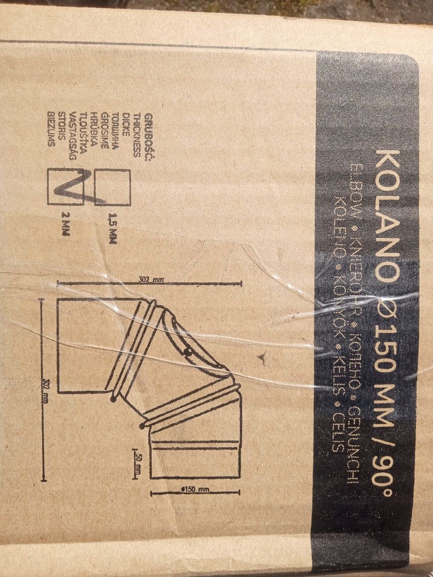Kolano nastawne 150 3 segmentowe