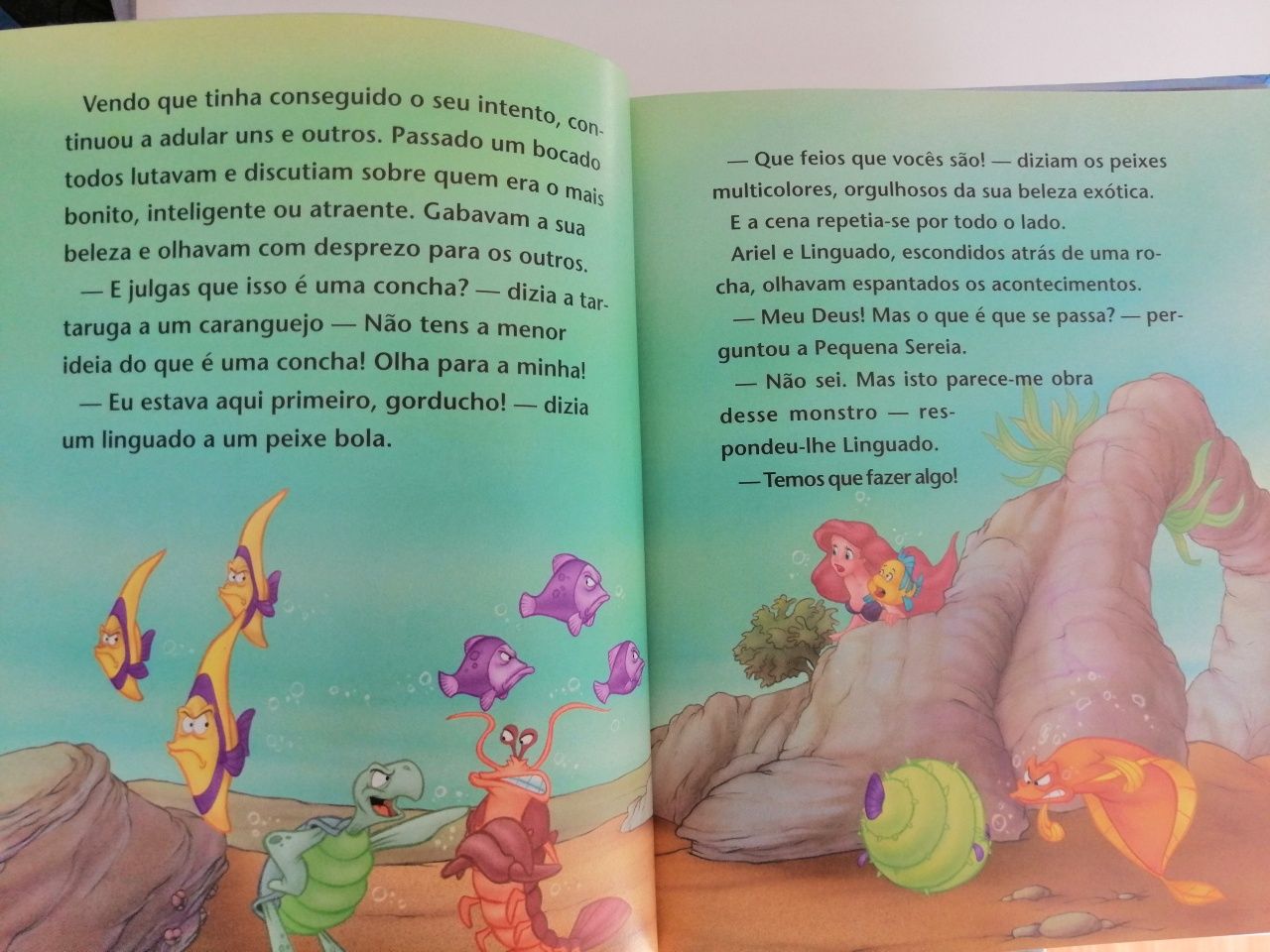 Livros Disney - As aventuras da Pequena Sereia