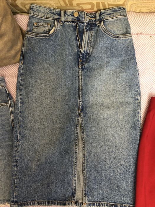 Спідниця xs джинсова довга