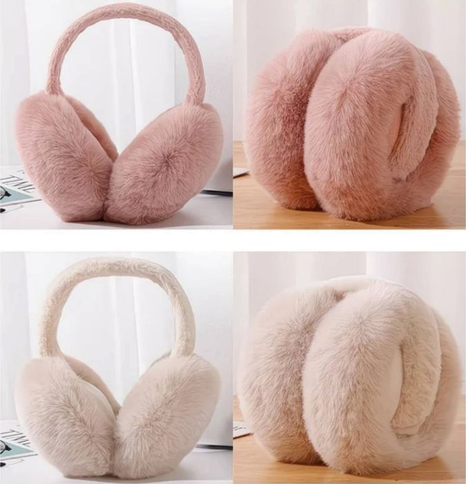 Теплі пухнасті навушники Teddy, м’які зимові навушники
