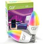 Żarówki Smart LED E14 C37 Kolory WiFi 6W 600lm, 2 szt.