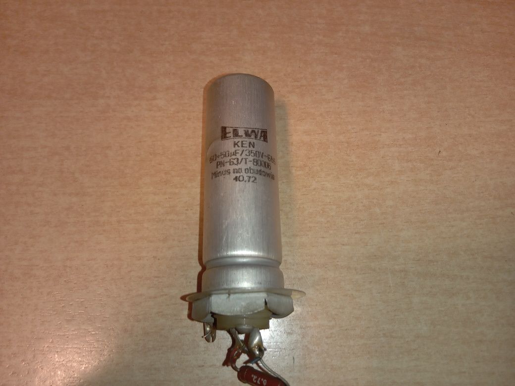 Kondensator elwa 50+50 uF -350V do lampowca