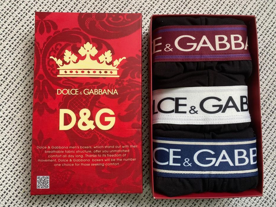 D&G Bokserki męskie 3 pack rozmiar L