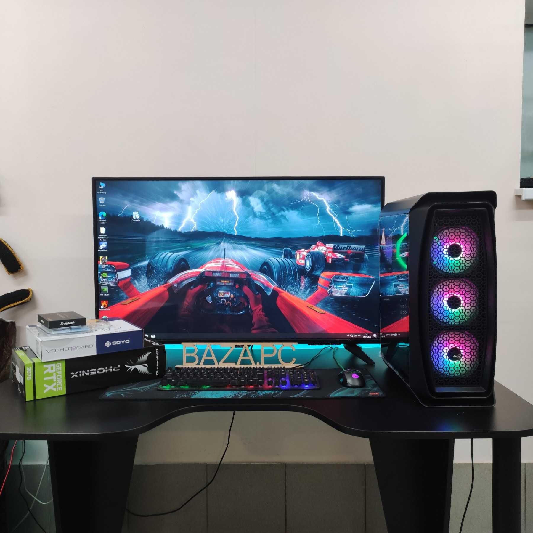 Компютер Новый Ryzen 5 5500, 16GB DDR4, Gainward RTX 3070, SSD 512GB