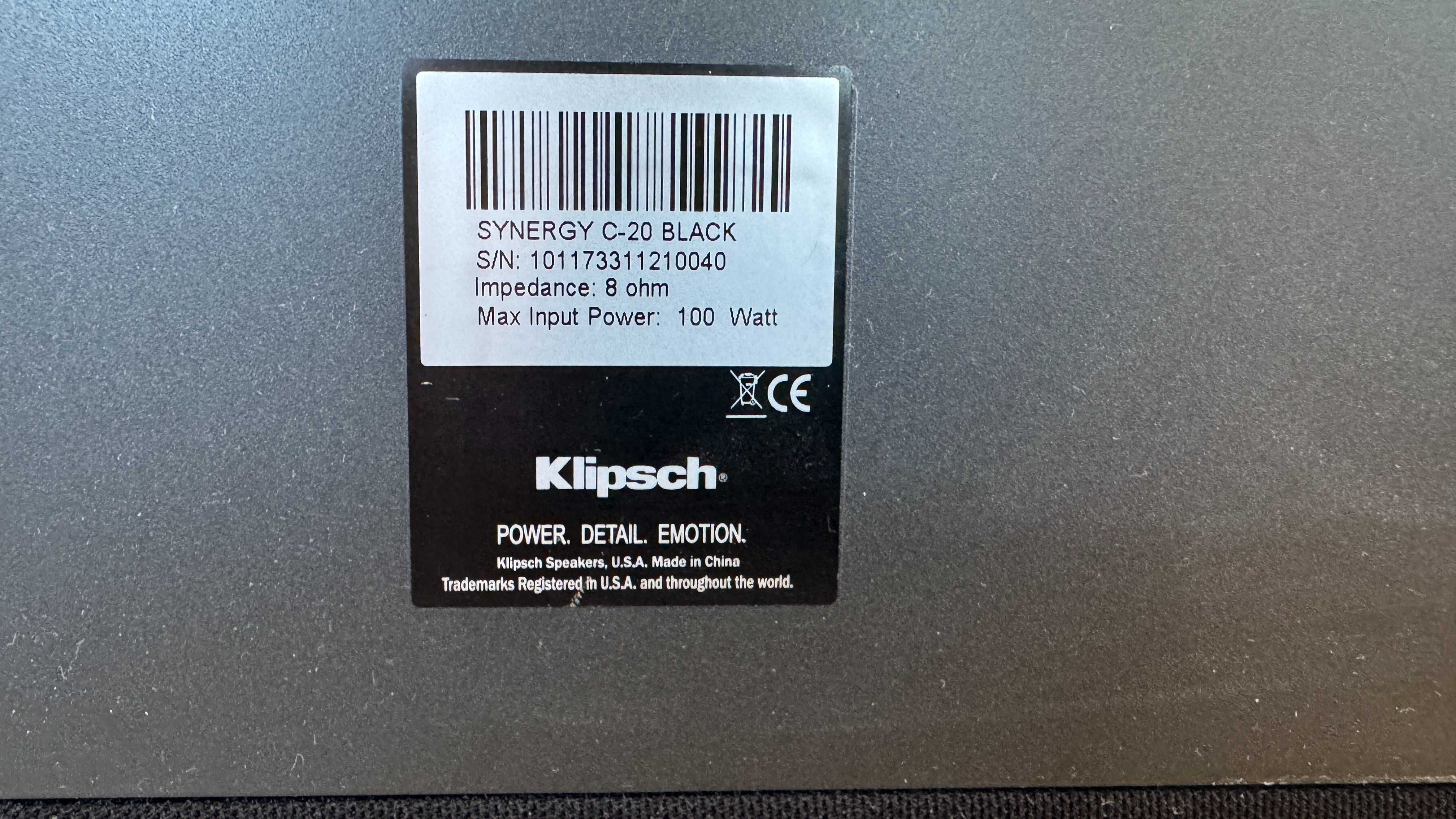 Głośnik Centralny Klipsch Synergy C 20 400W