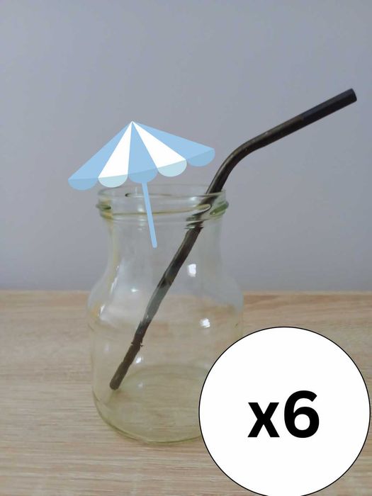 Szklanka Szklanki Słoik Słoiki Transparentne Przezroczyste 6 sztuk