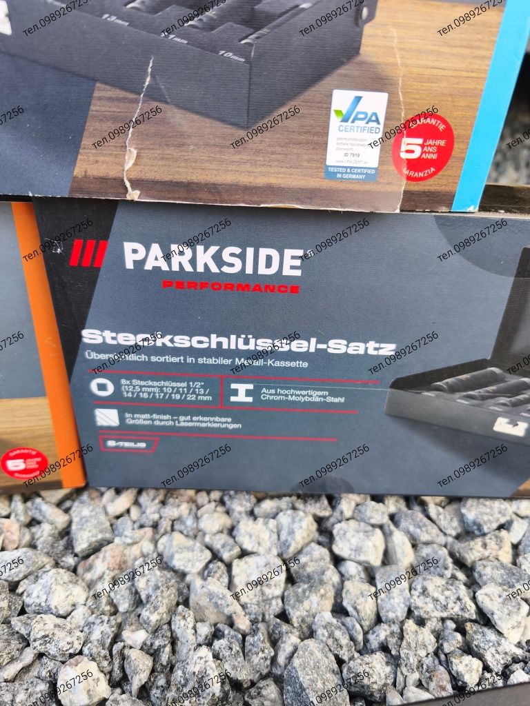 Набір торцевих ударних ключів Parkside PSNP 8 В2 / Головки ½″ 8 од.