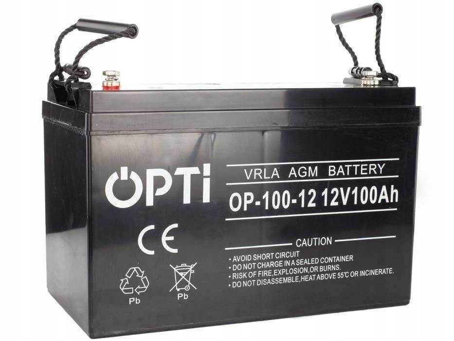 Akumulator AGM OPTI 12V 100 Ah VRLA bezobsługowy Volt Polska