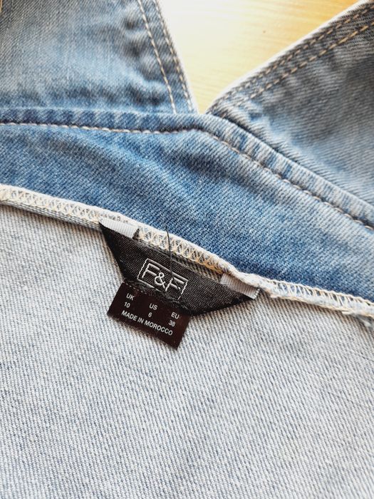 Ogrodniczki jeansowe M ogrodniczki krótkie spodenki f&f