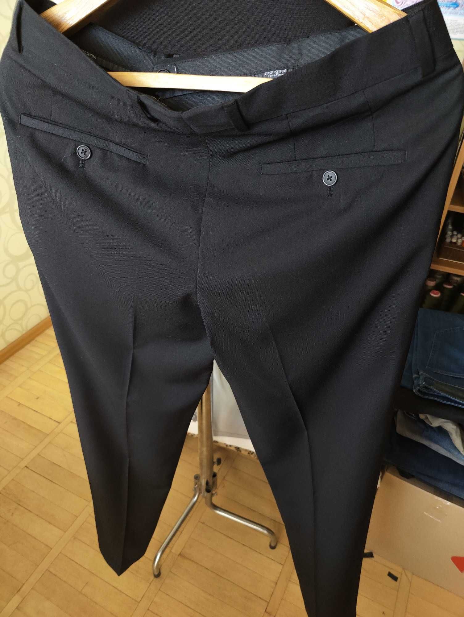 Джинсы брюки Manguun Collection trousers Germany w32 stretch black.