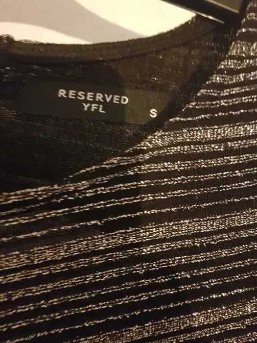 Czarno srebrna sukienka Reserved