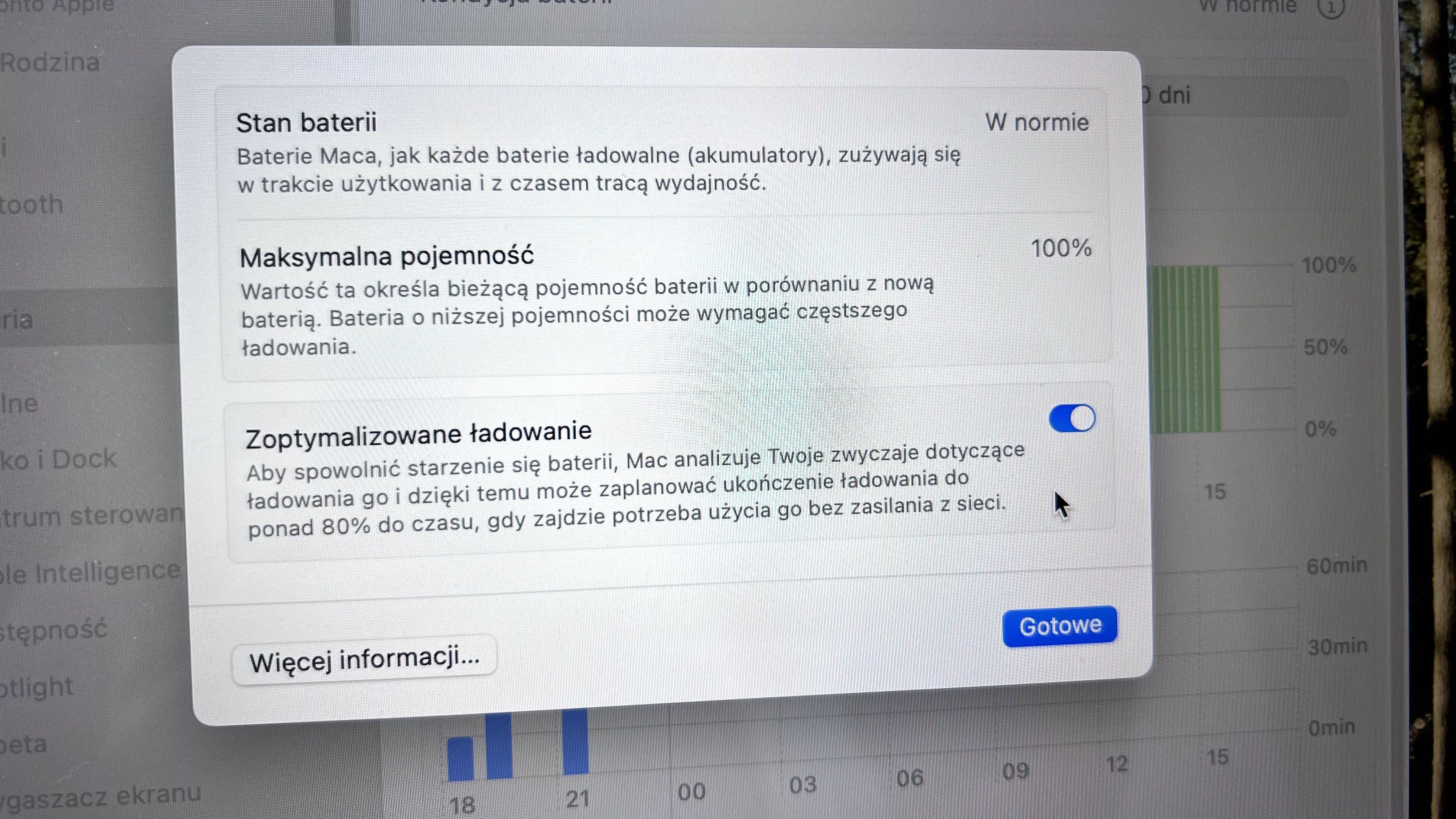 MacBook AIR 15"  M2 / 8GB/ 256 GB/ BATERIA 100%/ Jak Nowy ! Gwarancja